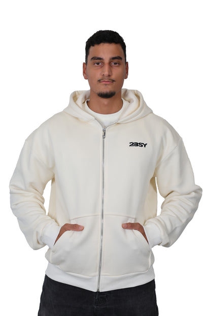 BASIC ZIPPER | CREAM